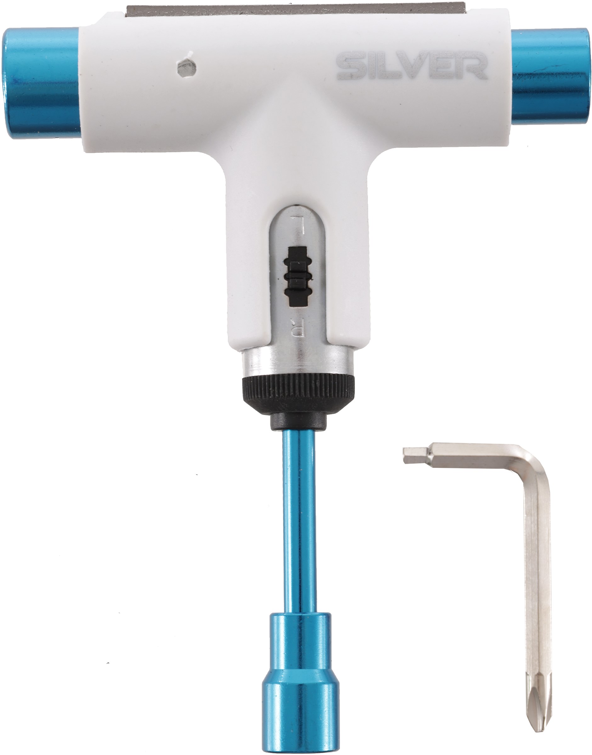 Silver Skate Tool whiteout blue Tactics