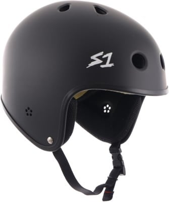 S-One Lifer Retro Dual Certified Multi-Impact Skate Helmet - black matte - view large