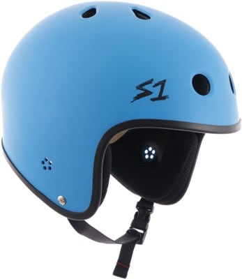 S-One Lifer Retro Dual Certified Multi-Impact Skate Helmet - cyan matte - view large
