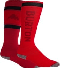 Burton Women's Weekend Midweight Snowboard Socks 2-Pack - tomato