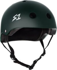 S-One Lifer Dual Certified Multi-Impact Skate Helmet - dark green matte