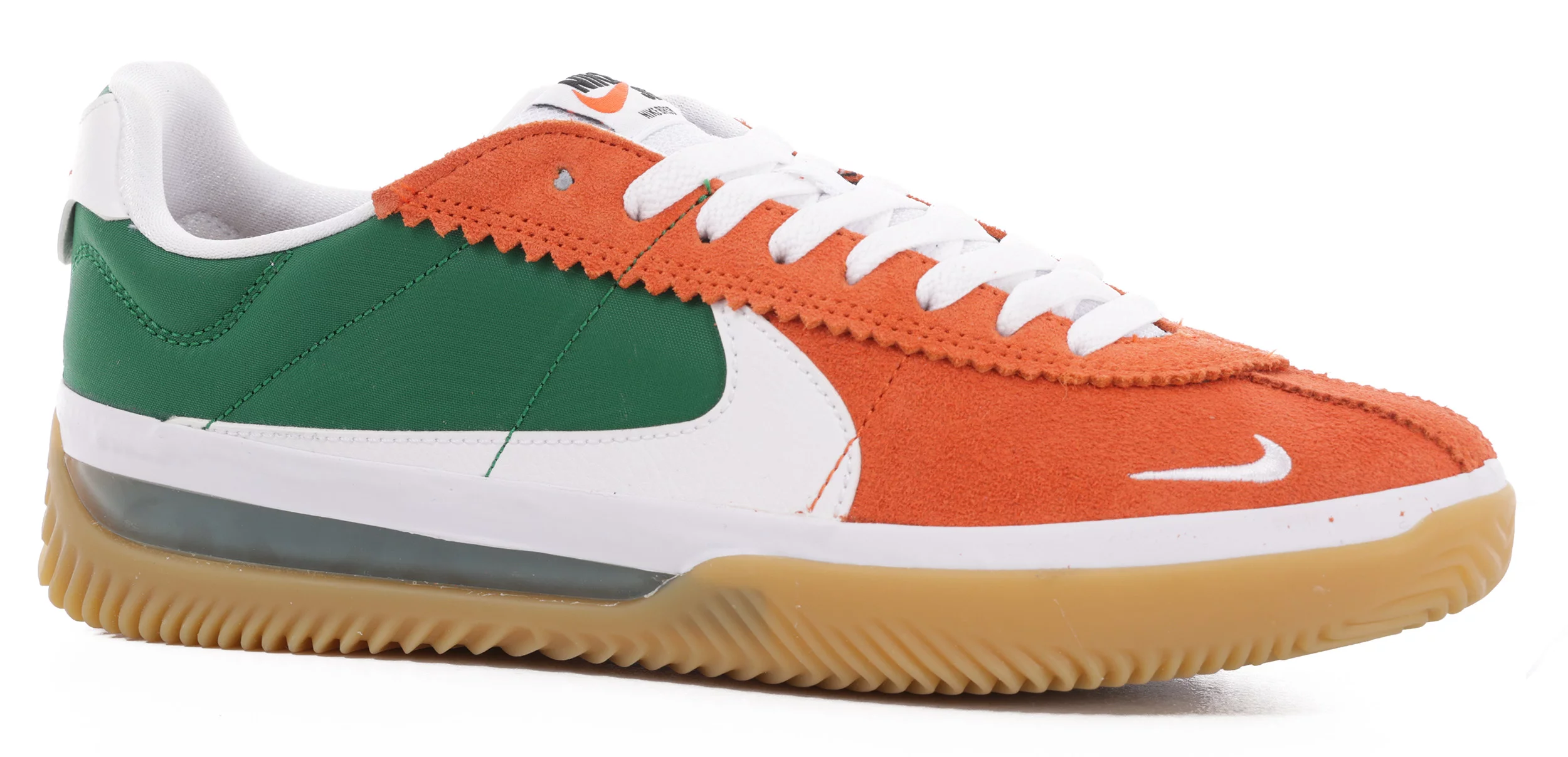 formel januar forretning Nike SB BRSB Eco Skate Shoes - deep orange/white-pine green-white - Free  Shipping | Tactics
