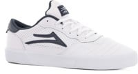 Lakai Cambridge Skate Shoes - white/navy leather