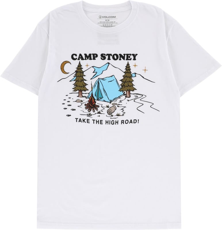 volcom camp stoney t-shirt - white l