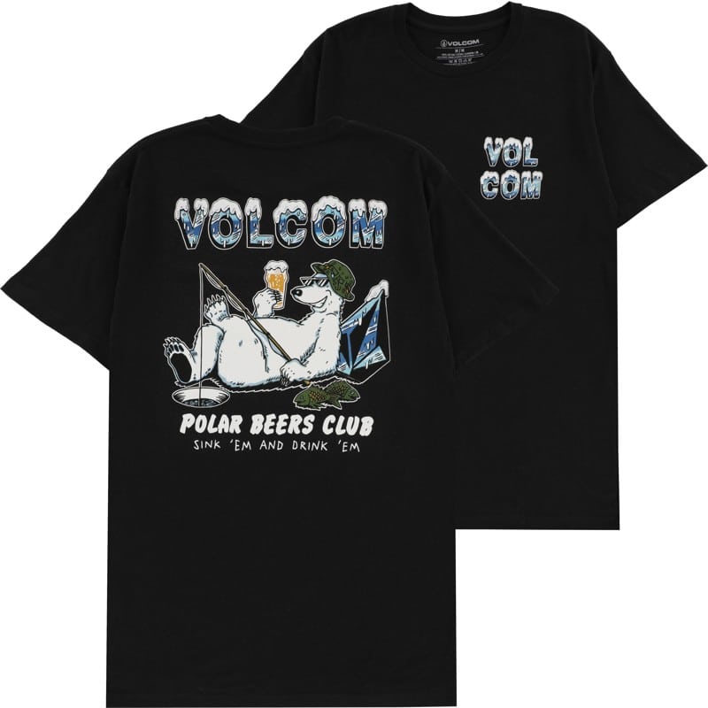 volcom polar stoney t-shirt - black l
