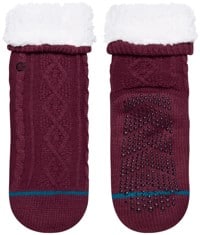 Stance Women's Toasted Slipper Sock - burgundy