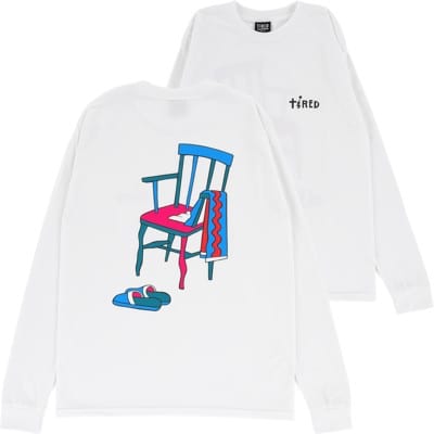 Tired Jolt L/S T-Shirt - white - view large