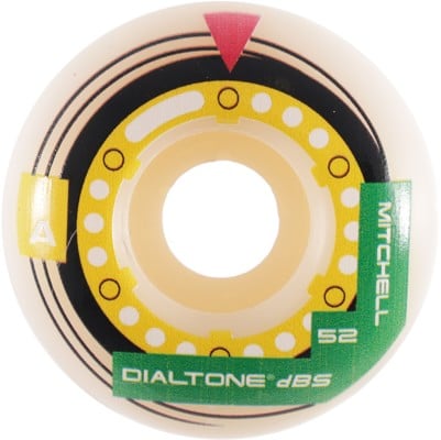 Dial Tone Wheel Co. Mitchell Memorex Standard Shape Skateboard Wheels - white (99a) - view large