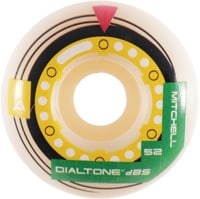 Dial Tone Wheel Co. Mitchell Memorex Standard Shape Skateboard Wheels - white (99a)
