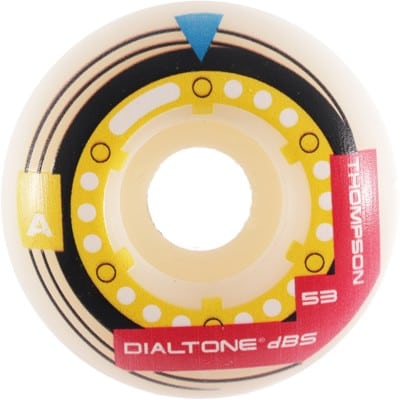 Dial Tone Wheel Co. Thompson Memorex Standard Shape Skateboard Wheels - white (99a) - view large