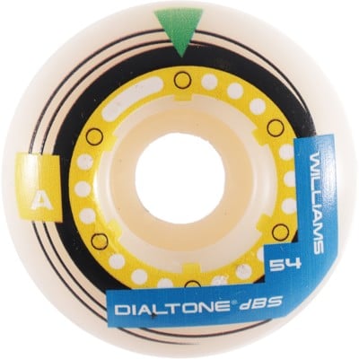 Dial Tone Wheel Co. Williams Memorex Standard Shape Skateboard Wheels - white (99a) - view large