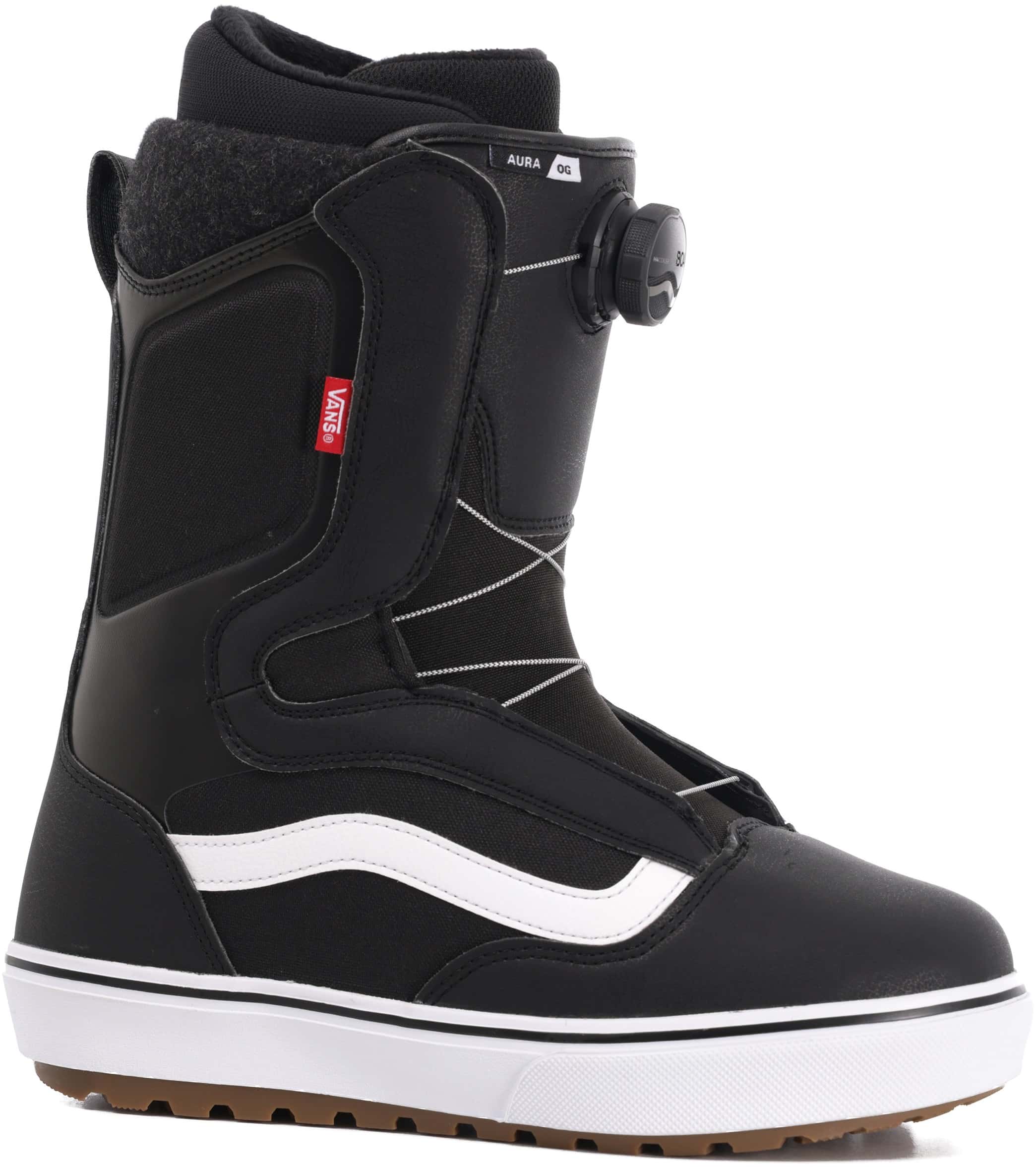 Vans Aura OG Snowboard Boots 2023 - black/white - Free Shipping | Tactics