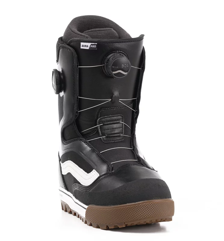 Vans Aura Pro Snowboard Boots 2023 - black/white - Free Shipping | Tactics Vans Aura Pro Snowboard Boots 2023 - black/white - Free Shipping | Tactics