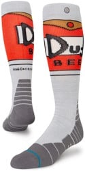 Stance Performance Mid Cushion Snowboard Socks - (the simpsons) duff beer