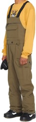 Volcom Roan Bib Overall Pants - dark teak