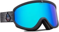 Volcom Footprints Goggles - (jamie lynn) black/blue chrome lens
