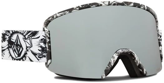 volcom garden goggles - op art/silver chrome lens