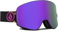 Volcom Odyssey Goggles - bleach/purple chrome lens