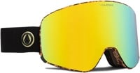 Volcom Odyssey Goggles - giraffe-black/gold chrome lens