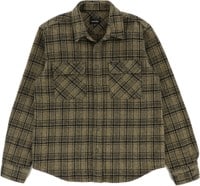 Brixton Bowery Heavyweight Flannel Shirt - military olive/black