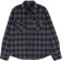 Brixton Bowery Heavyweight Flannel Shirt - navy/grey