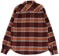 Brixton Bowery Flannel - mahogany/burnt orange - reverse