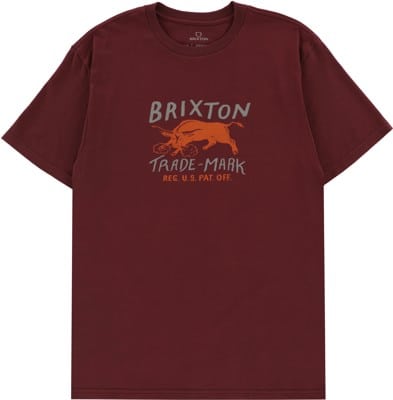 Brixton Roxboro T-Shirt - mahogany - view large