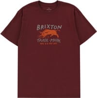 Brixton Roxboro T-Shirt - mahogany