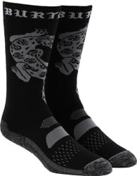 Burton Performance Midweight Snowboard Socks - name dropper