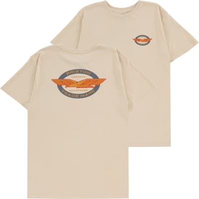 Brixton Skylark T-Shirt - cream worn wash - view large