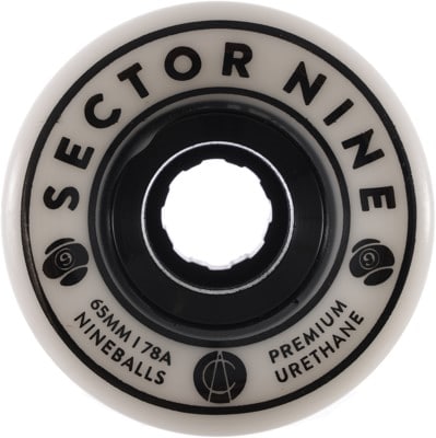 Sector 9 65mm Nineball Longboard Wheels - white (78a) - view large