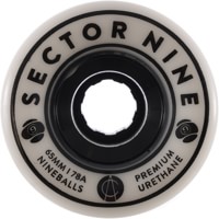 Sector 9 65mm Nineball Longboard Wheels - white (78a)