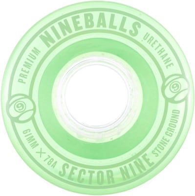 Sector 9 61mm Nineballs Longboard Wheels - green (78a) - view large