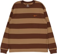 Nike SB Stripe L/S T-Shirt - cacao  wow/dk driftwood