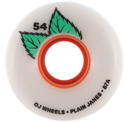 OJ Plain Jane Keyframe Cruiser Skateboard Wheels - white/orange (87a) - view large