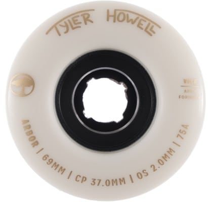 Arbor Tyler Howell Vice Apex Formula Longboard Wheels - white (75a) - view large