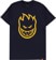 Spitfire Bighead T-Shirt - navy/gold print