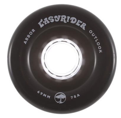 Arbor Outlook Easy Rider Series Longboard Wheels - ghost black v2 (78a) - view large