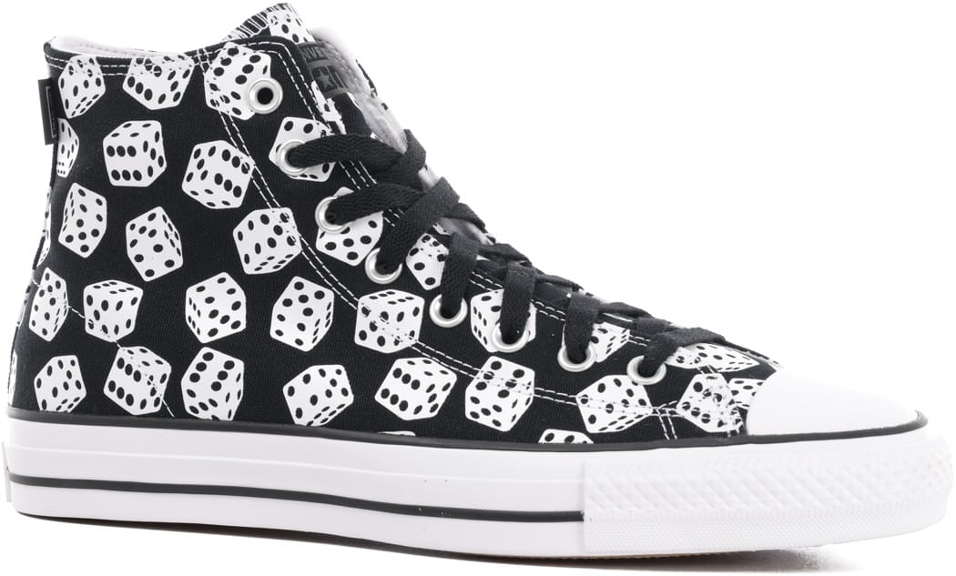 Converse Chuck Taylor All Star Pro High Skate Shoes (dice print