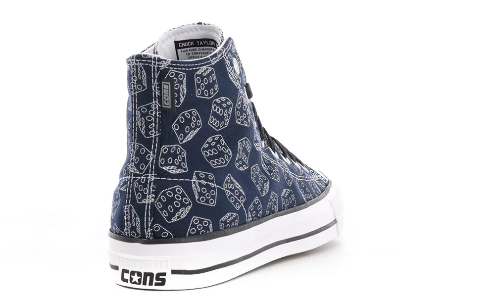 Converse Chuck Taylor All Star Pro High Skate Shoes dice print