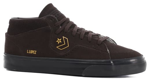 Converse Louie Lopez Pro Mid Skate Shoes - velvet brown/amarillo/black - view large