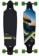 Sector 9 Roundhouse Roll 34" Drop Through Complete Longboard - black trucks / kelly green wheels