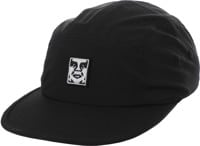 Obey Icon Patch 5-Panel Hat - black