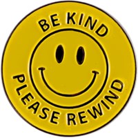 Picture Show Be Kind Enamel Pin - yellow