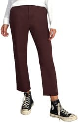 RVCA Women's Weekend Stretch Pants - espresso