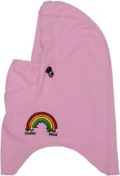 Salmon Arms Fleece Hood - rainbow pink