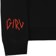 Girl Vertigirl Crew Sweatshirt - black - sleeve