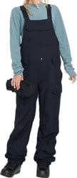 Volcom Women's Creston 3D Stretch Bib Overall Insulated Pants - black