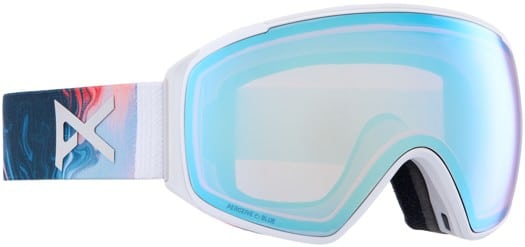 Anon M4S Toric Goggles + MFI Face Mask & Bonus Lens - ripple/perceive variable blue + perceive cloudy pink lens - view large