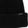 Volcom Sweep Lined Fleece Beanie (Closeout) - black - front detail
